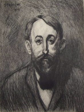 Portrait de Jehan-Rictus par Steinlen